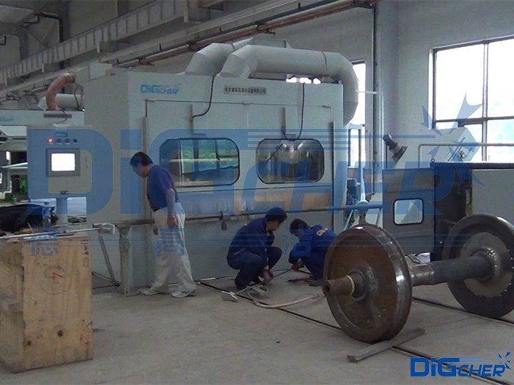 高速動車組輪對超高壓水除漆係統(tǒng)