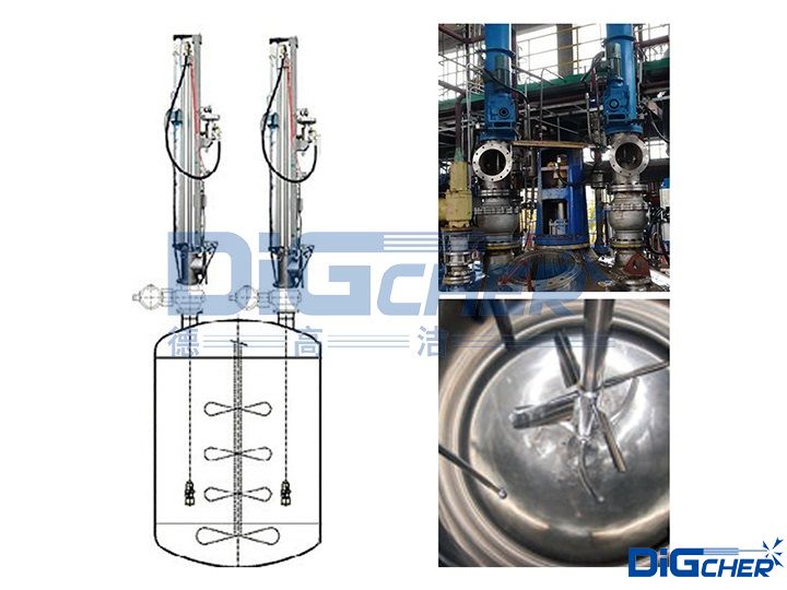 德高潔高壓水密閉式反(fǎn)應釜自動清洗係統