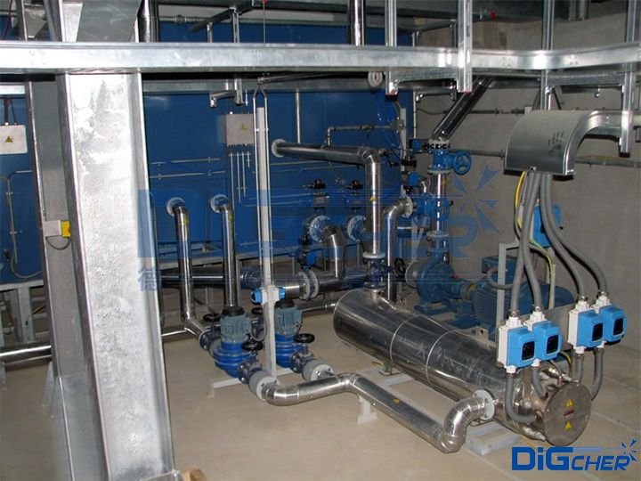 德高潔軌道列車自(zì)動清洗機加熱(rè)係統