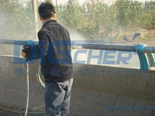 高壓水射流噴砂除鏽作業