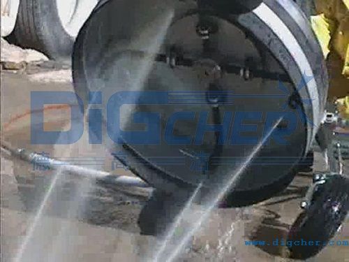 超高壓平麵清洗器工作狀（zhuàng）態