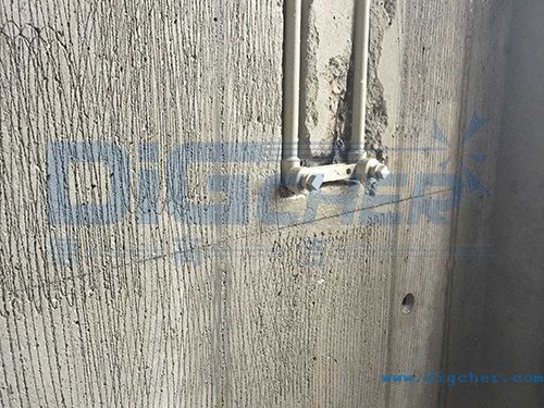 高壓（yā）水混凝土牆麵拉毛效果